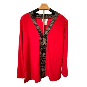 Susan Graver Open Front Jacket – Size Medium